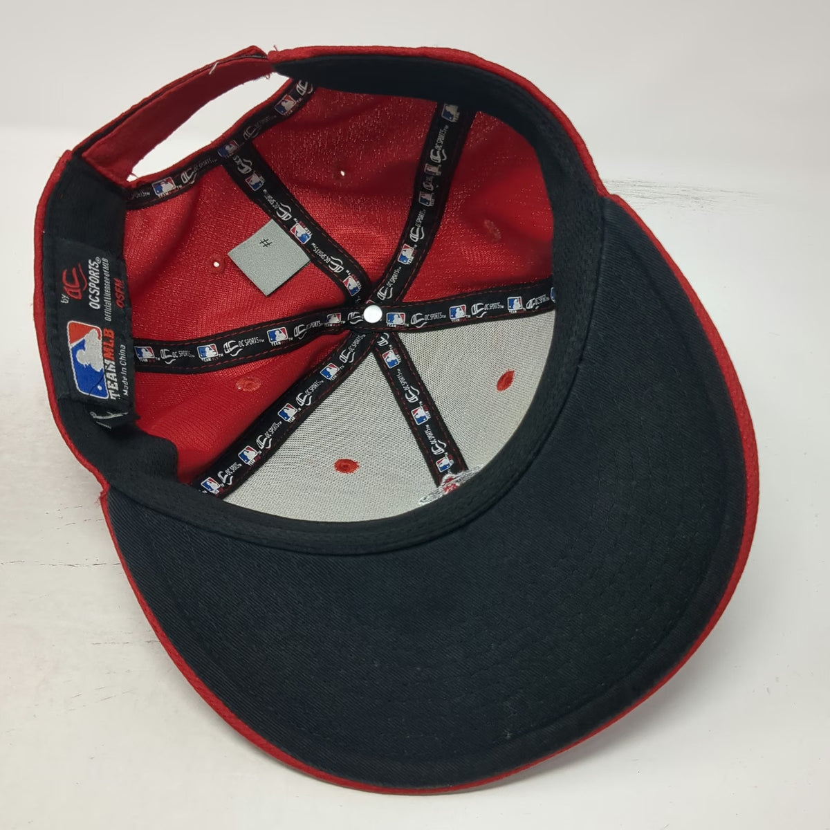 Los Angeles Angels MLB OC Sports Baseball Cap Red One Size Strapback Logo Hat