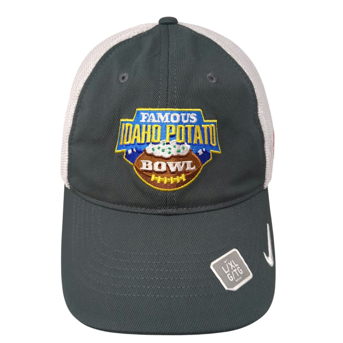 Nike NCAA Famous Idaho Potato Bowl ESPN Hat Gray XL Mesh Back Stretch Fit