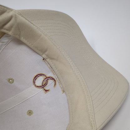 Oaks Christian Strapback Hat Beige One Size Adjustable Pacific Headwear