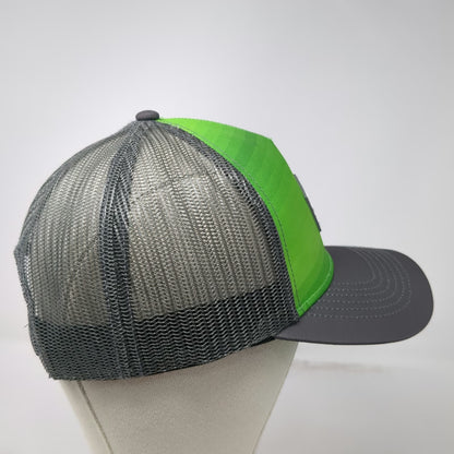 Idaho Central Credit Union Trucker Hat Green Gray One Size Mesh Snapback Patch
