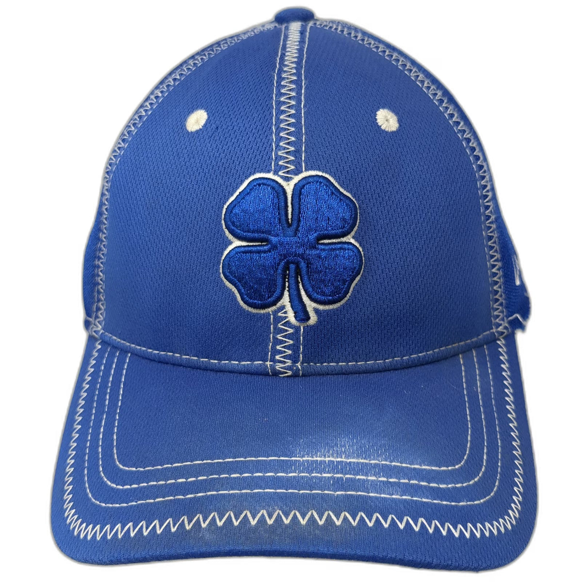 Black Clover Baseball Cap Blue M Stretch Fit Logo Live Lucky Performance Hat
