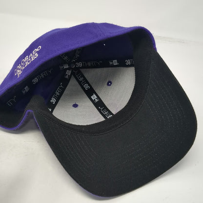 Colorado Rockies MLB New Era Baseball Cap Purple L 39THIRTY Stretch Fit Curved