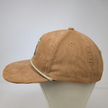 Dr. Squatch Snapback Hat Brown One Size Corduroy Rope Patch Sasquatch Bigfoot