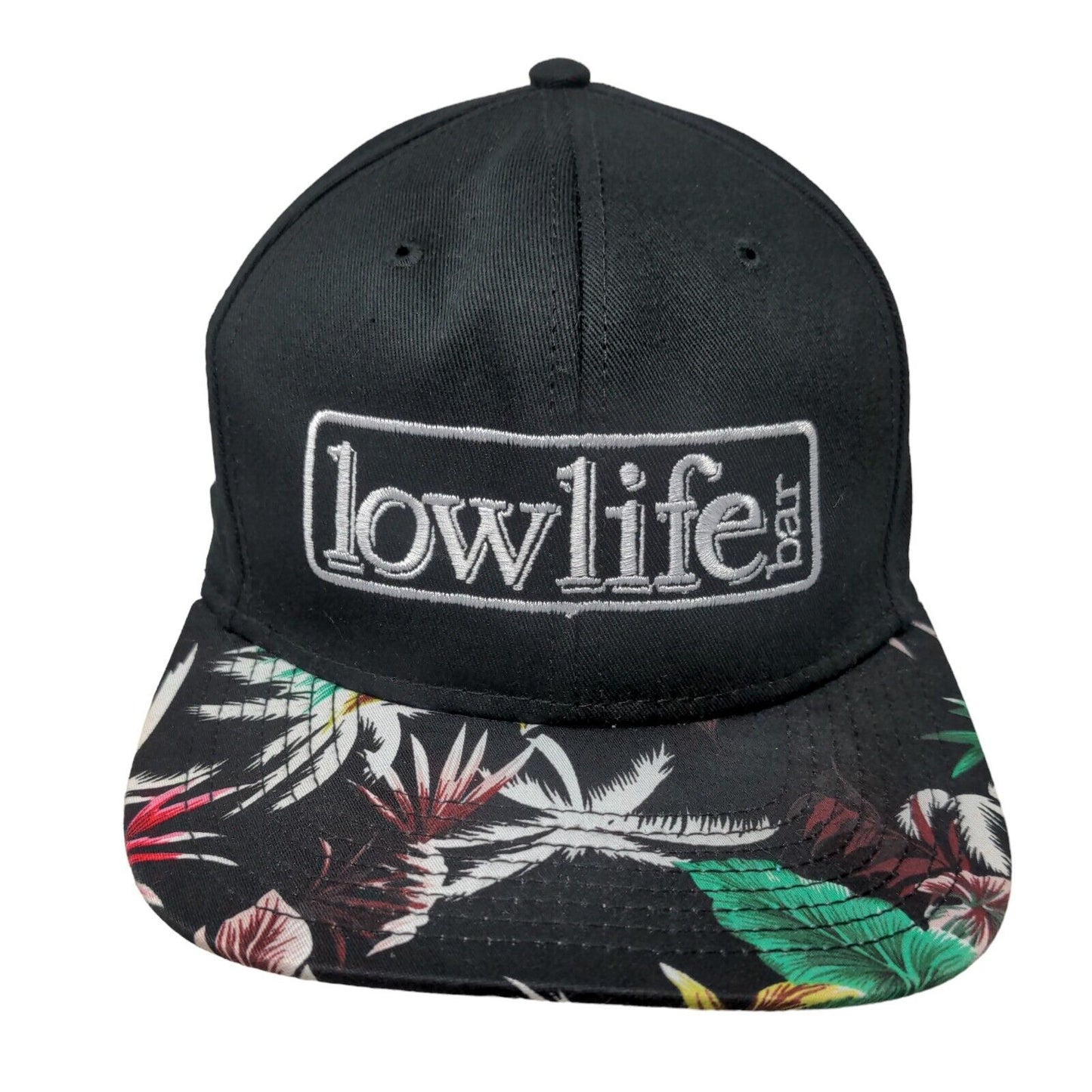Low Life Bar Snapback Hat Multicolor OSFA Adjustable Embroidered Floral Otto