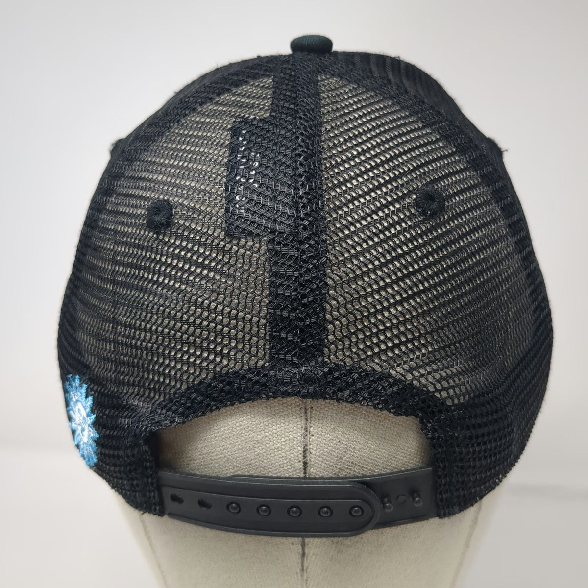 Pukka Trucker Hat Black White Blue Green One Size Sun Valley Idaho Mesh Snapback