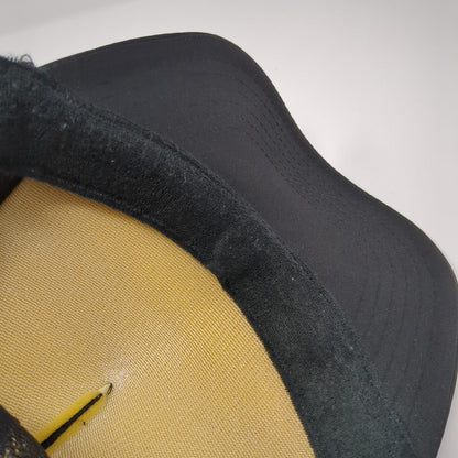 Maui Wave Riders Snapback Rope Trucker Hat Black One Size Mesh Back