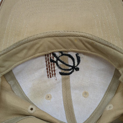 Hawaiian Headwear Baseball Cap Beige One Size Kauai Sea Turtle Honu Tribal Hat