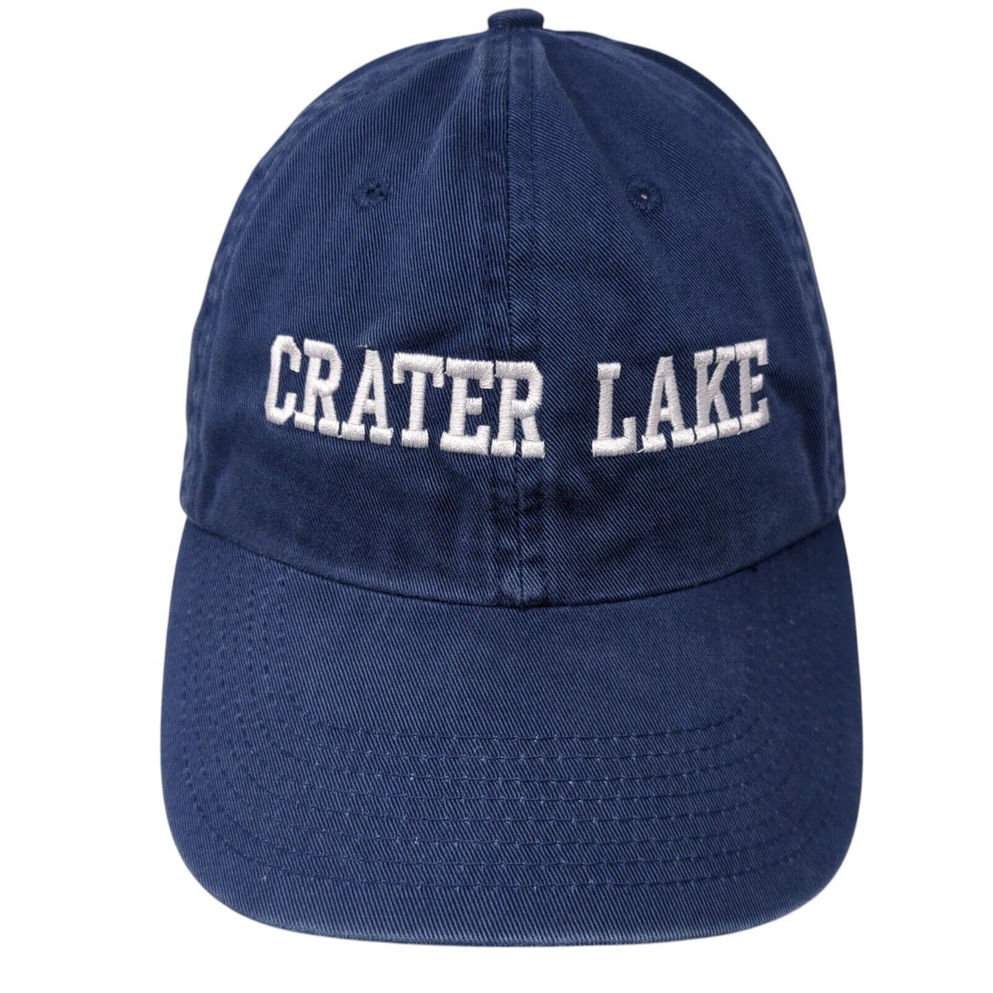 Crater Lake Slideback Hat Blue One Size Adjustable Solid Fahrenheit