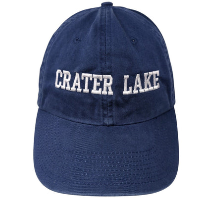 Crater Lake Slideback Hat Blue One Size Adjustable Solid Fahrenheit