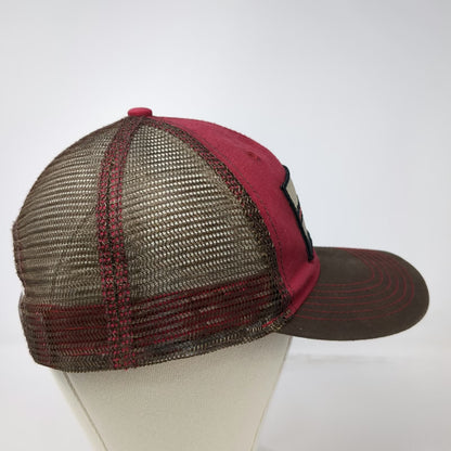 Paramount Reserve Trucker Hat Red Brown One Size Grand Design RV Mesh Back Patch