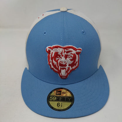 New Era Men's Fitted Hat Multicolor 6 7/8 Embroidered Chicago Bears Logo 54.9CM