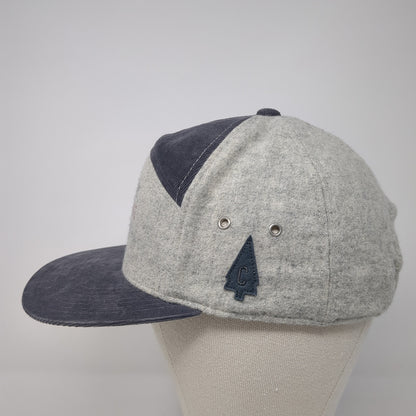Captuer Apres Ski School 5 Panel Cap Gray One Size Adjustable Embroidered