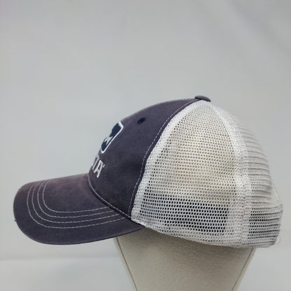 Costa Del Mar Snapback Trucker Hat Blue OSFA Mesh Back Fish Colorblock