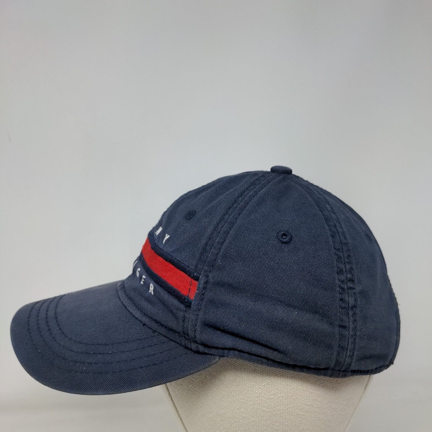 Tommy Hilfiger Slideback Hat Blue One Size Adjustable Embroidered 6 Panel Cotton