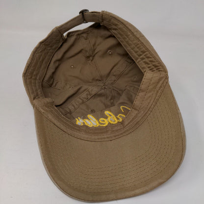 Cabela's Club Slideback Hat Tan One Size Adjustable Embroidered 6 Panel
