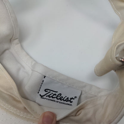 Titleist Slideback Sun Visor Hat White OSFA Adjustable Embroidered