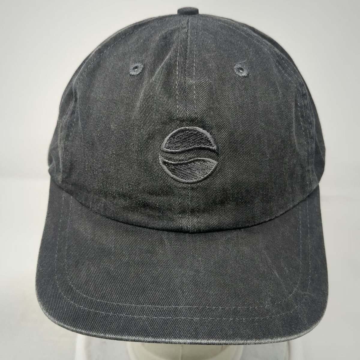 Pepsi Baseball Cap Gray One Size Tonal Logo Embroidered Slideback Adjustable Hat