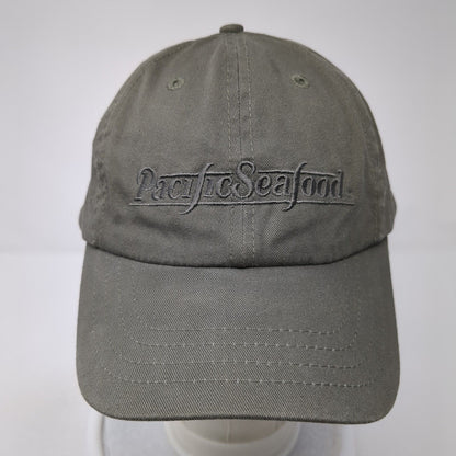 Pacific Seafood Slideback Hat Gray One Size Adjustable Embroidered