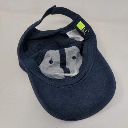 Nike Boy's Strapback Hat Blue Size 4-7 Embroidered Swoosh Logo Cotton