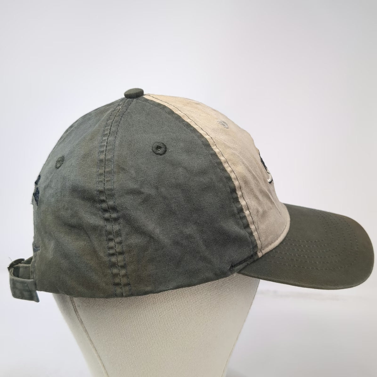Pacific Headwear Baseball Cap Green Beige One Size Dude Ranch Cascade Idaho Hat