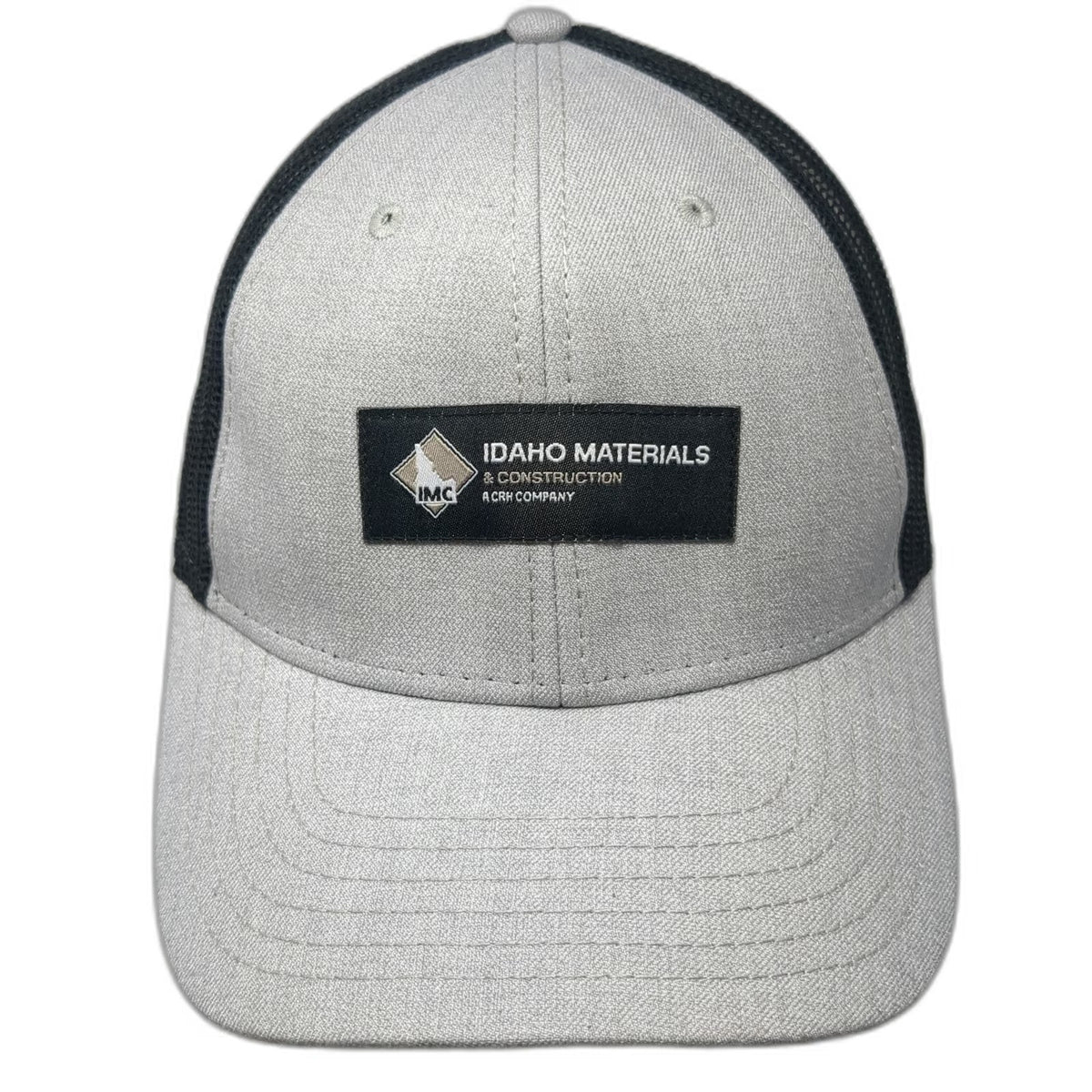 OTTO Trucker Hat Gray Black One Size Mesh Back Snapback IMC Idaho Construction