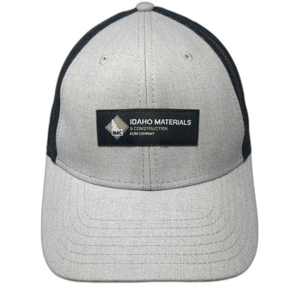 OTTO Trucker Hat Gray Black One Size Mesh Back Snapback IMC Idaho Construction