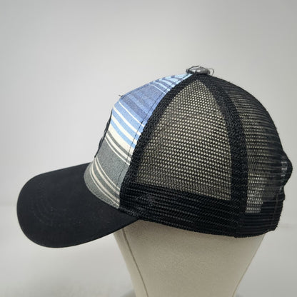 GSI Padre Island Texas Crab Stripe Trucker Hat Black Blue White Gray One Size