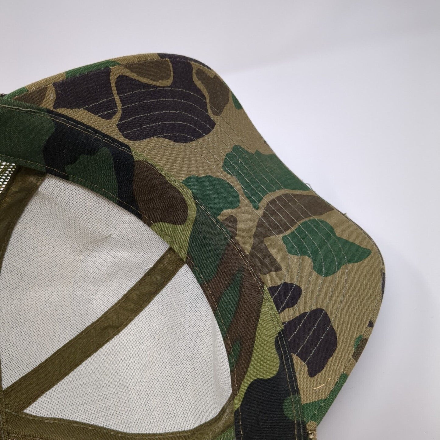 YoungAn Strapback Trucker Hat Camouflage One Size Adjustable Mesh Back Blank