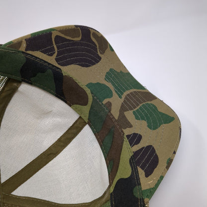 YoungAn Strapback Trucker Hat Camouflage One Size Adjustable Mesh Back Blank