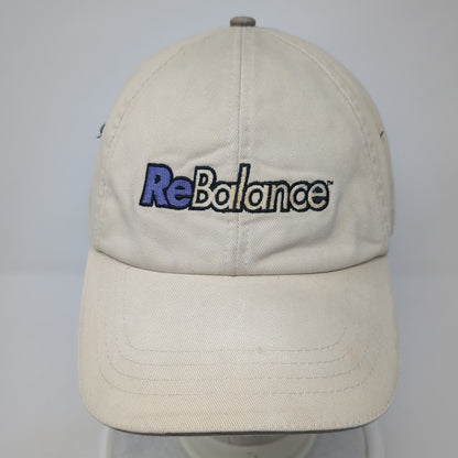 ReBalance Baseball Cap Beige One Size Adjustable Embroidered Vitronic 4 Seasons