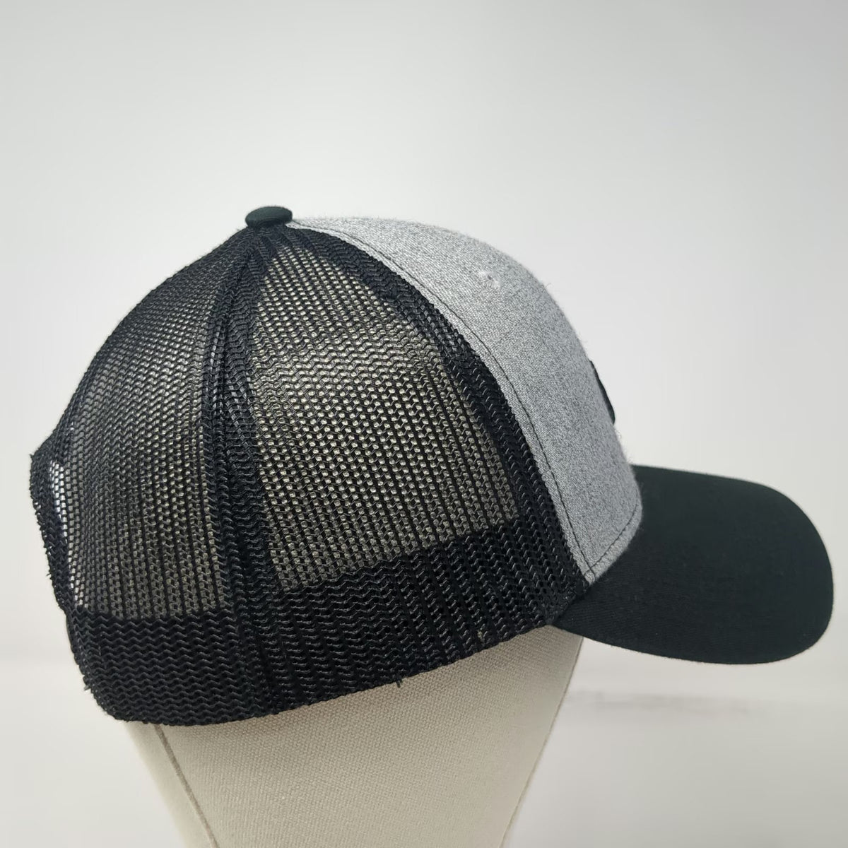 808 Clothing Co. Trucker Hat Black One Size Fish Hook Makau Hawaii Islands Mesh