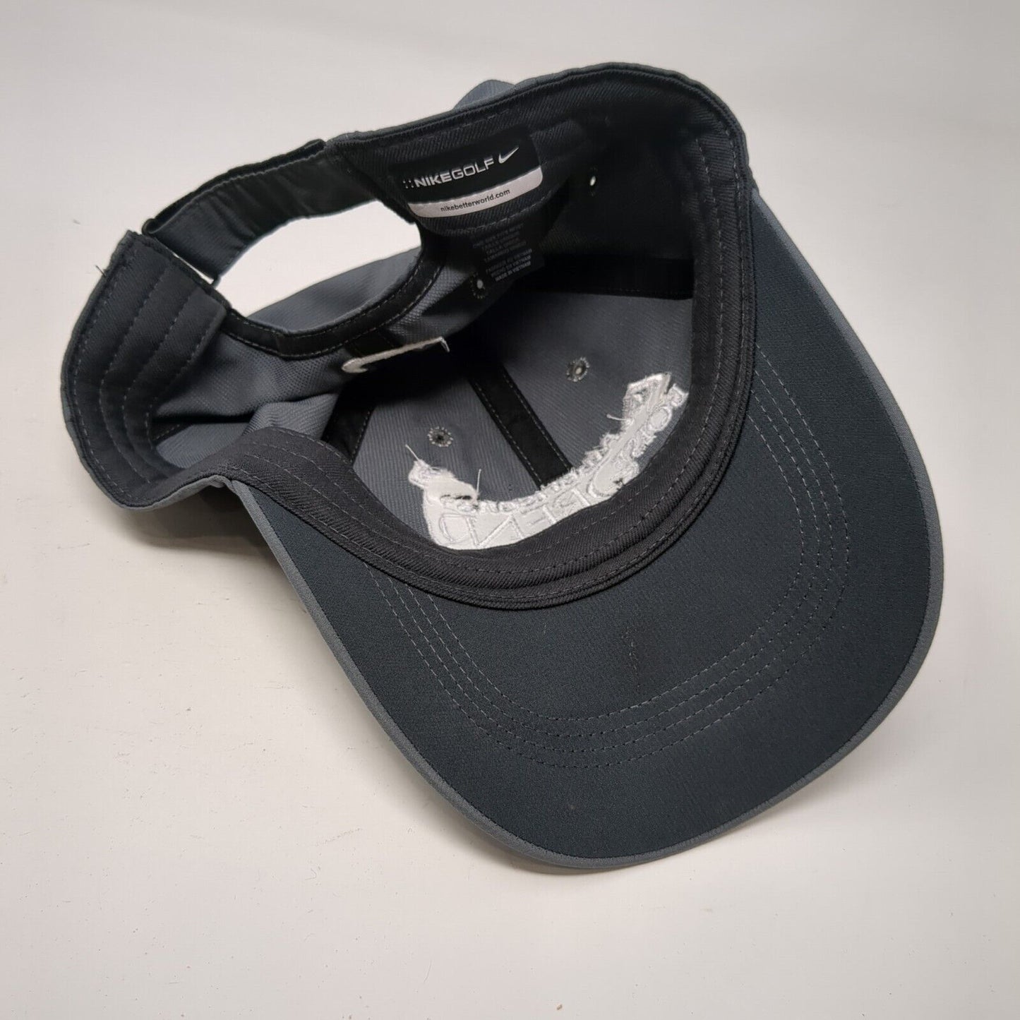 Albertsons Boise Open Strapback Hat Gray OSFM Nike Golf Embroidered