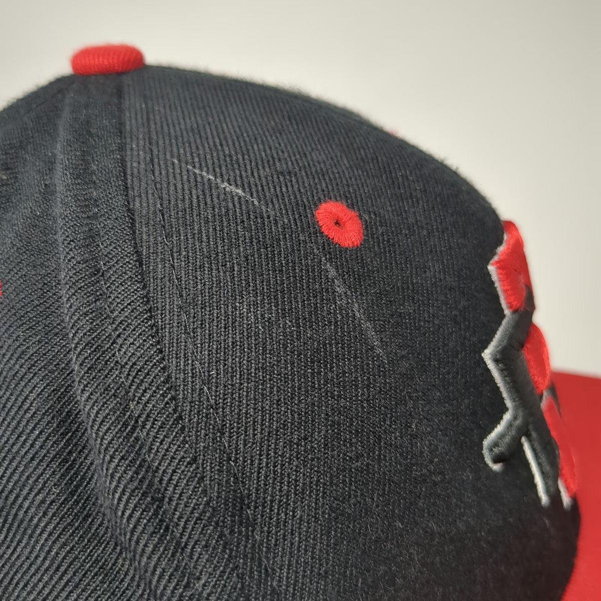 Zephyr Snapback Black Red Hat One Size San Diego State Aztecs Gray Underbrim