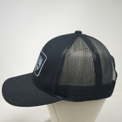 Outdoor Cap Trucker Hat Black One Size Snapback Mesh Scheels Outfitters Patch