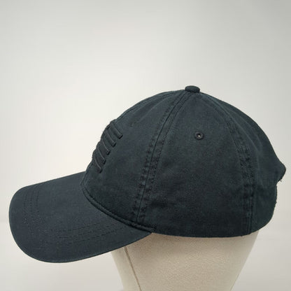 American Eagle Baseball Cap Black One Size Adjustable 77 Flag Logo Cotton Hat