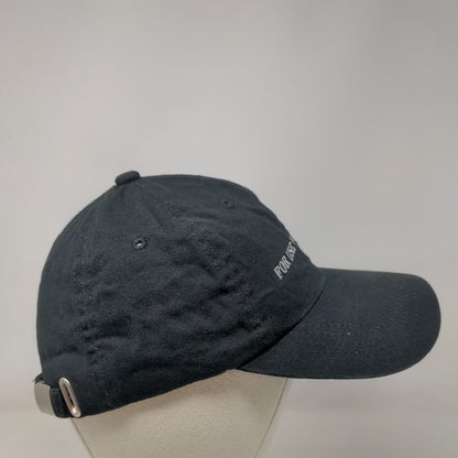 For Use On Head Only Slideback Hat Black One Size Embroidered 6 Panel