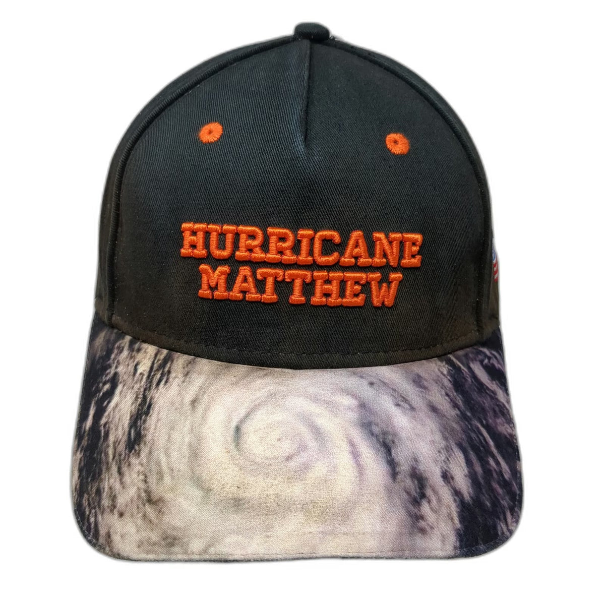 Asplundh 5 Panel Black One Size Hat Hurricane Matthew Storm Team 2016 Satellite