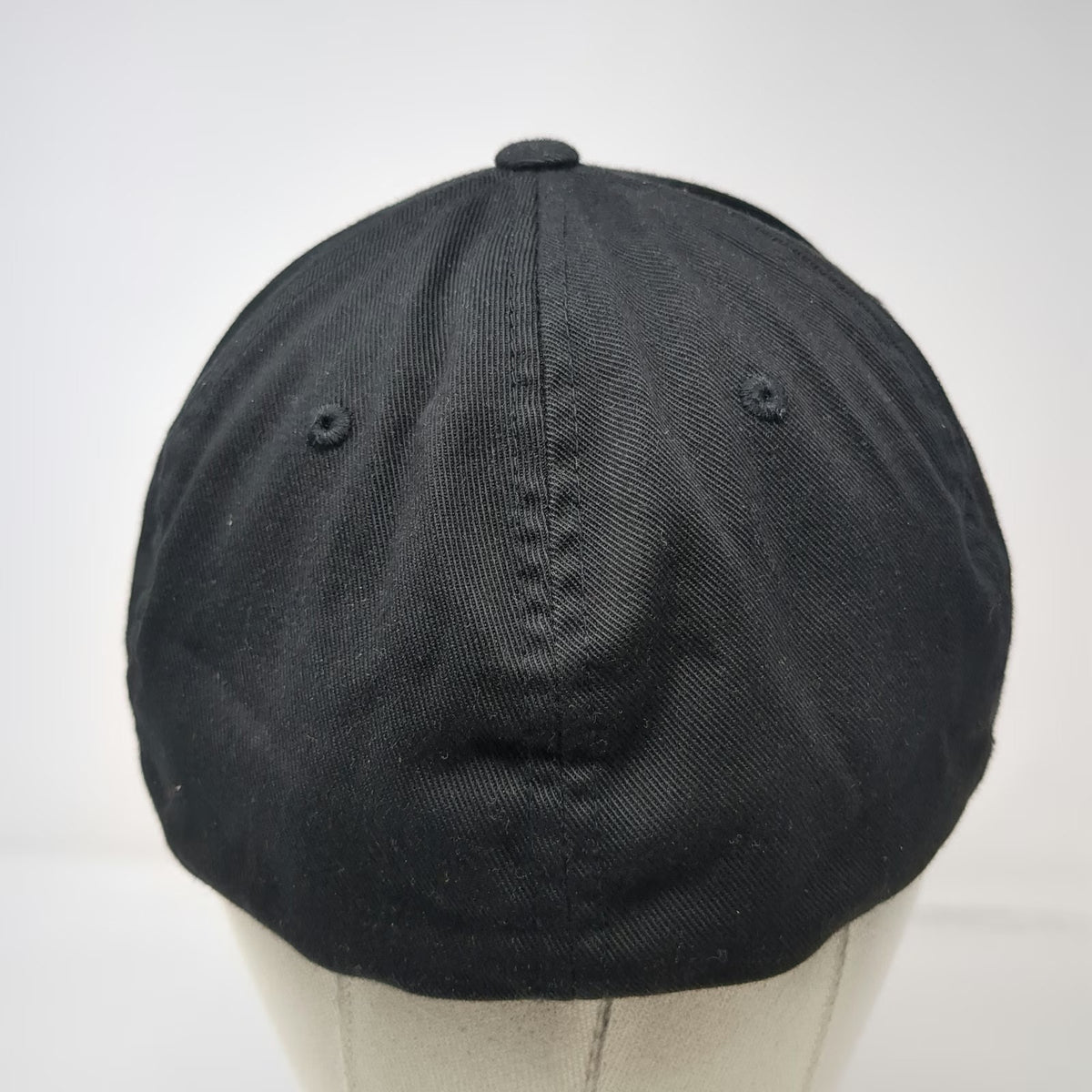 Flexfit Baseball Cap Black XL Enthuzst Shield Logo Curved Brim Fitted Tech Hat