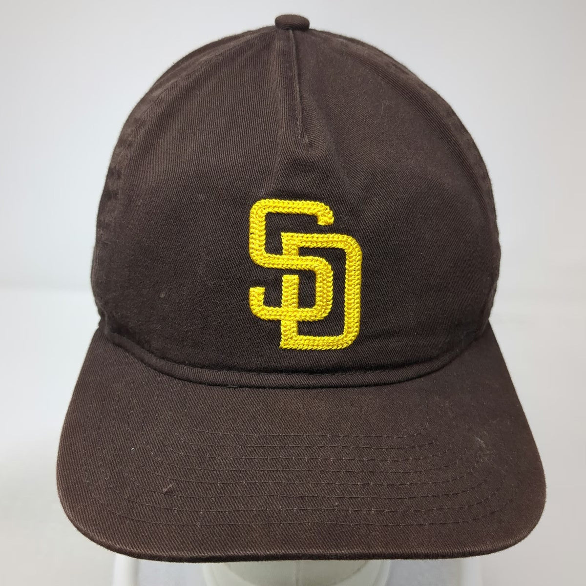 San Diego Padres MLB New Era 5 Panel Brown One Size Snapback Hat Embroidered SD
