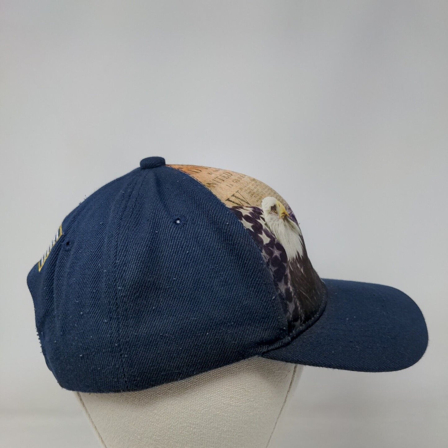 American Flag Eagle Snapback Hat Multicolor OSFA Embroidered Patriotic Pit Bull