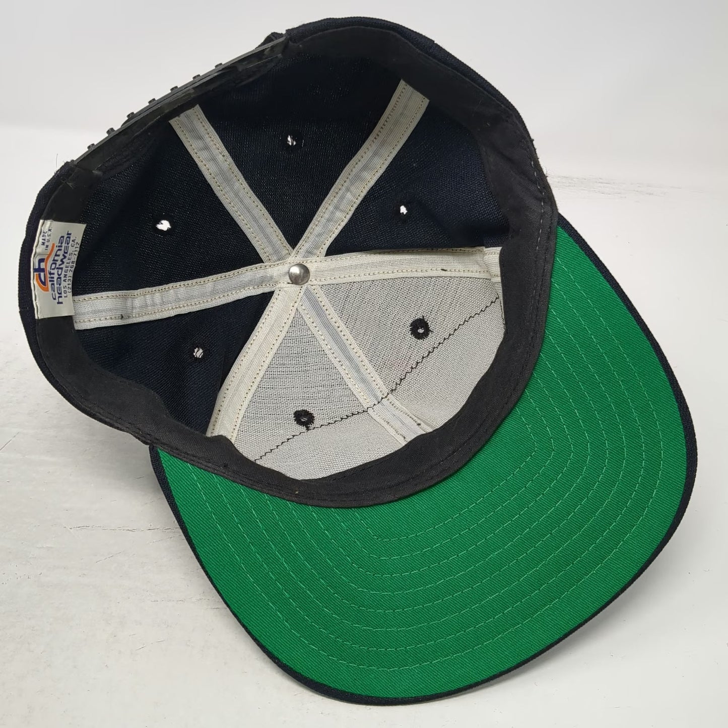 California Headwear Snapback Hat Blue One Size USS Long Beach CGN-9 Made in USA
