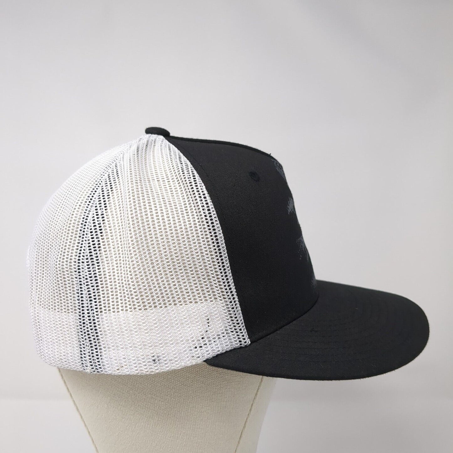 MSR Snapback Mesh Back Trucker Hat Black OSFA Adjustable Colorblock