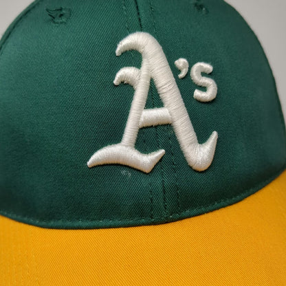 Outdoor Cap Baseball Cap Green Yellow One Size Oakland Athletics MLB Logo Hat