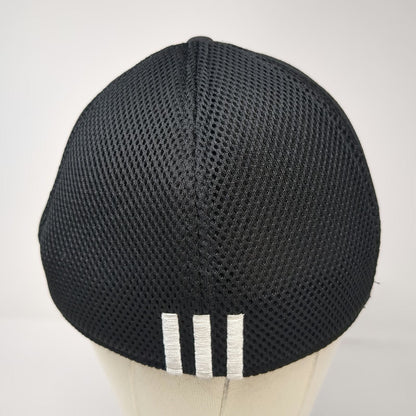 Adidas Baseball Cap Black XL Fitted TaylorMade adizero Performance Mesh Golf Hat