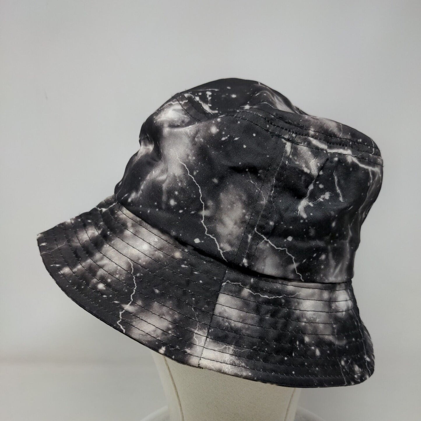 Unbranded Bucket Hat Multicolor XST Lightning Print Outdoor Cotton