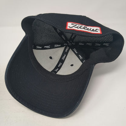 Titleist Baseball Cap Black L Mesh Back Pro V1 FootJoy FJ Stretch Fit Hat