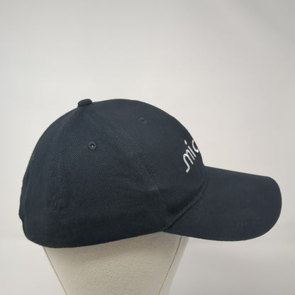 Micron Slideback Baseball Cap Black One Size Adjustable Embroidered Promoshop