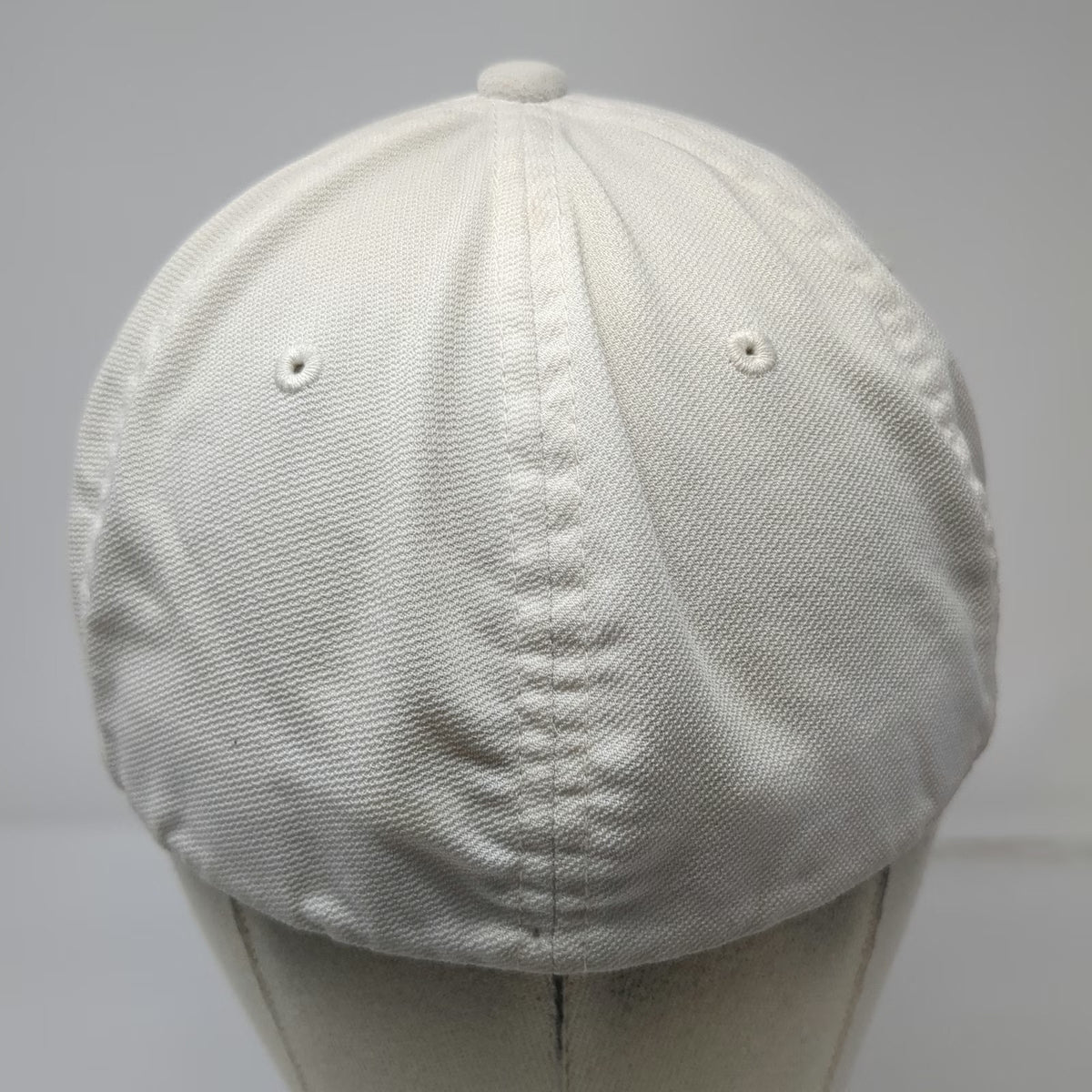 TravisMathew Baseball Cap White One Size Palm Tree Patch Golf Flexfit Sport Hat
