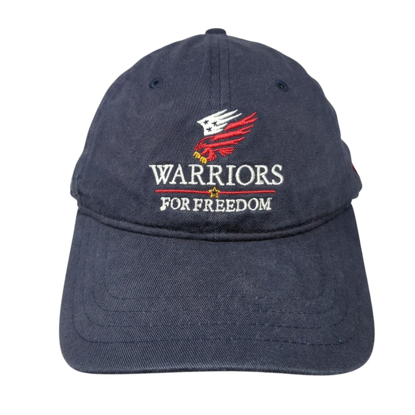 Warriors for Freedom Strapback Hat Blue One Size Embroidered Pukka