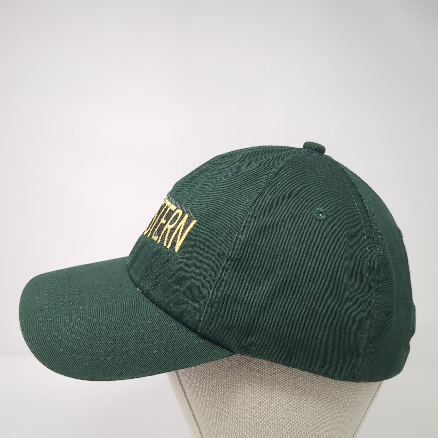 Western Slideback Hat Green One Size Adjustable Embroidered K-Products Vintage